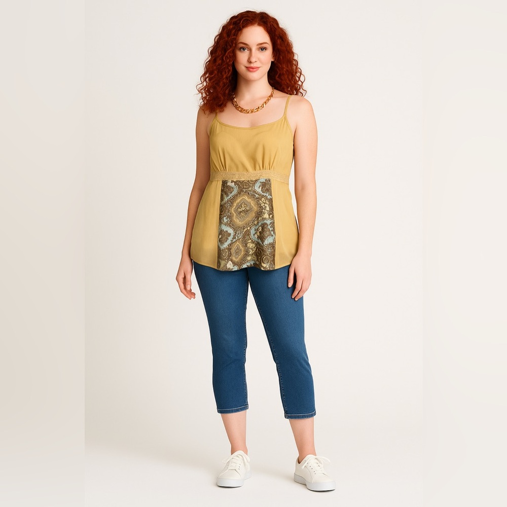 Bundle of Joy Boho Patchwork Tank Top – Size 3X